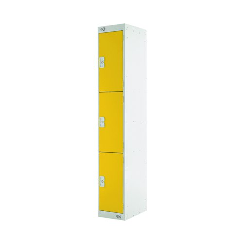 ACTIVECOAT 3 Door Locker 300x450x1800mm Yellow Door M12513GUYD00