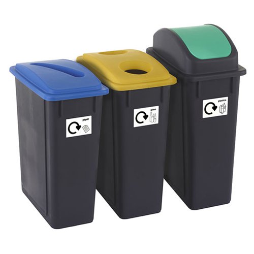 Recycling Bins Set 65 Litre (Set of 3) RCY365Z