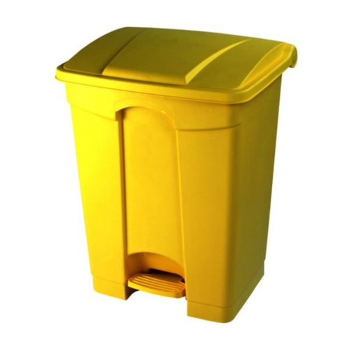 Plastic Pedal Operated Bin 68 Litre Yellow YSOB68
