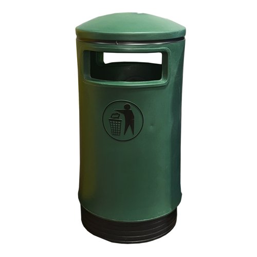 Slingsby Outdoor Hooded Top Bin 75 Litre Green 321771