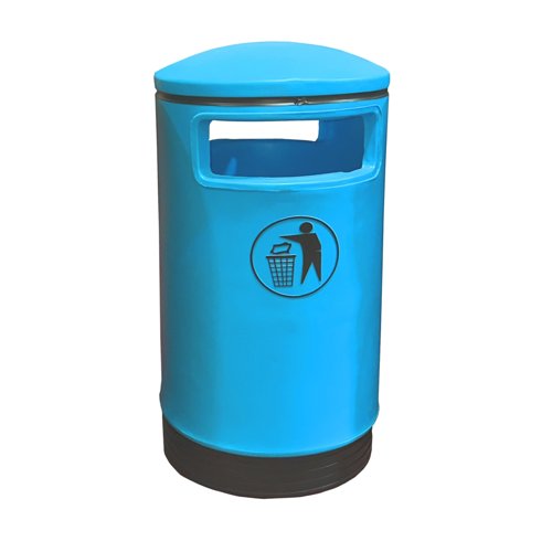 Slingsby Outdoor Hooded Top Bin 75 Litre Blue 321772