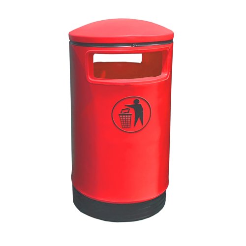 Slingsby Outdoor Hooded Top Bin 75 Litre Red 321773