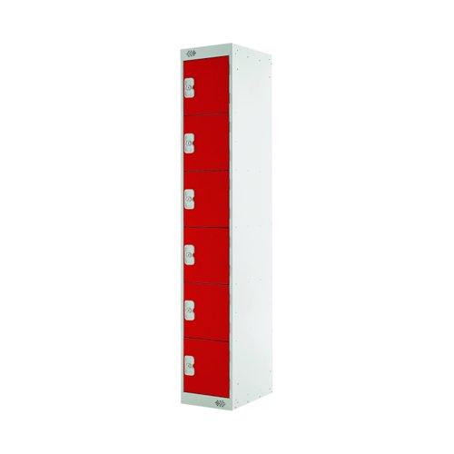 ACTIVECOAT 6 Door Locker 300x450x1800mm Red Door M12516GURD00