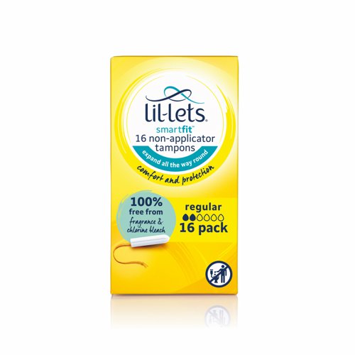 Lil-Lets Non-Applicator Tampons Regular (Pack 6x16) 8210478P