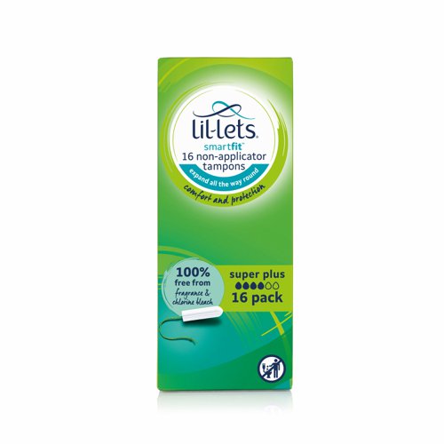 Lil-Lets Non-Applicator Tampons Super Plus (Pack 6x16) 8211685P