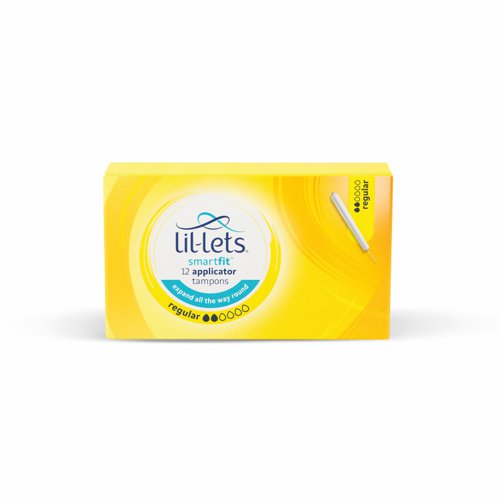 Lil-Lets Cardboard Applicator Tampons Regular (Pack 24x12) 91CBAPP2