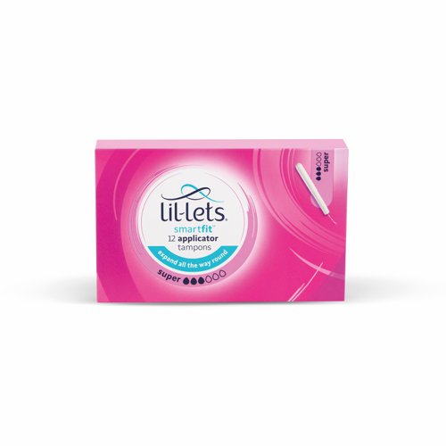 Lil-Lets Cardboard Applicator Tampons Super (Pack 24x12) 91CBAPP3