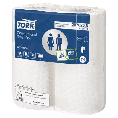 Tork Conventional Toilet Roll 200sheets (Pack 36) 472149