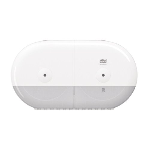 Tork T9 SmartOne Twin Toilet Paper Dispenser White 682000