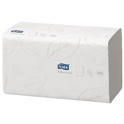 Tork H3 Singlefold Flushable Hand Towel 2ply 250sheets White (Pack 15) 290190