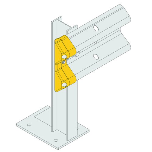 Brandsafe Armco Safety End Yellow ASE/Y