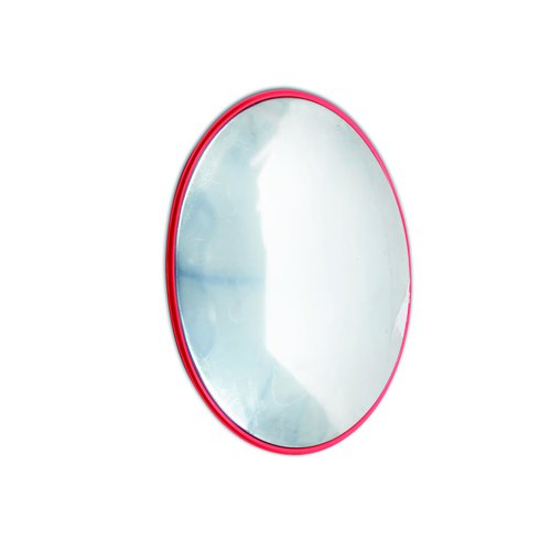 Indoor Convex Mirror 600mm Diameter Red TMN600Z