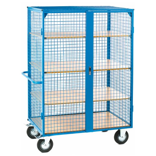 GPC Heavy Duty Distribution Trolley 1790mm 2 Doors 3 Shelves DT901Y&3xDTS09S