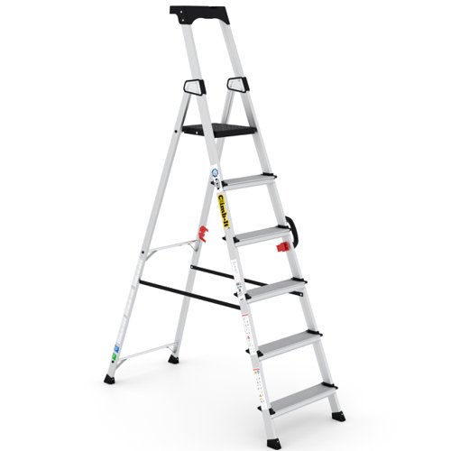 Climb-It Carry Handle Stepladder 6 Tread CAH106