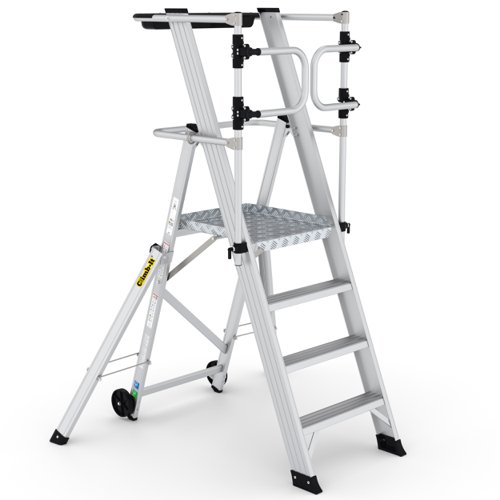 Climb-It Large Platform Folding Step 4 Tread CAG304