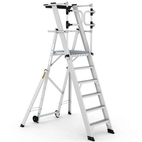 Climb-It Large Platform Folding Step 6 Tread CAG306