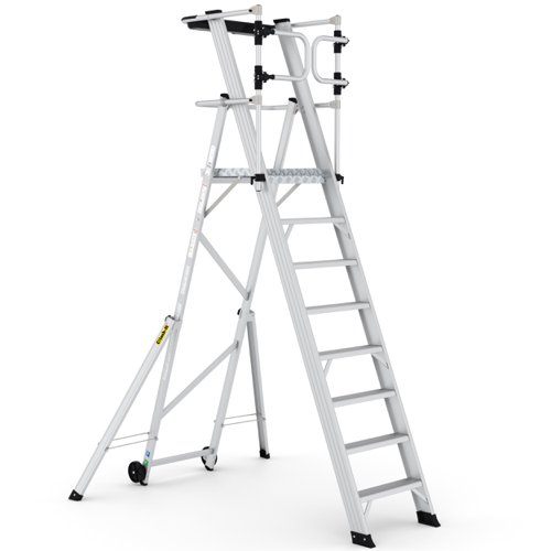 Climb-It Large Platform Folding Step 8 Tread CAG308