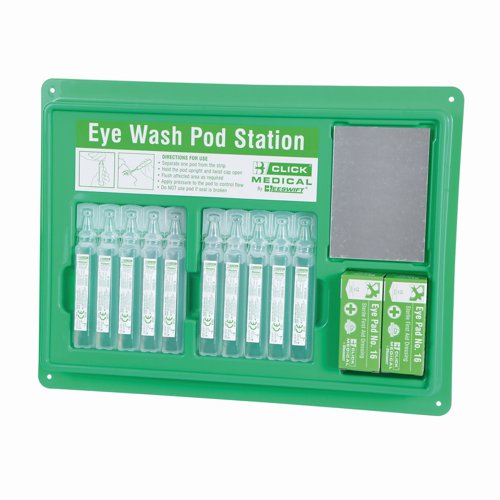Click Medical Eyewash Pod Station 10x20ml CM0715