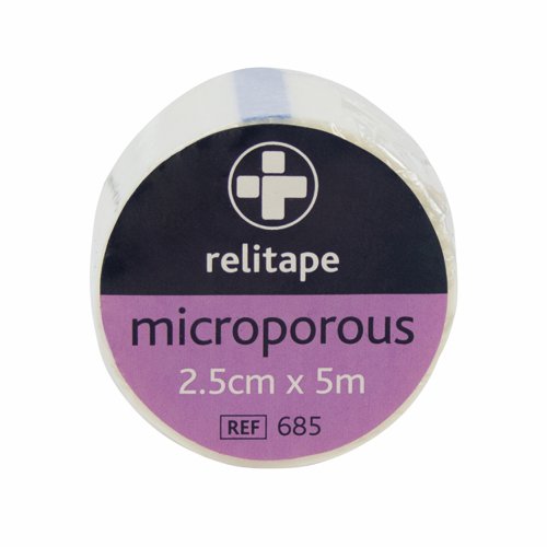 Reliance Medical Relitape Microporous Tape 25mm x5m (Pack 12) 685
