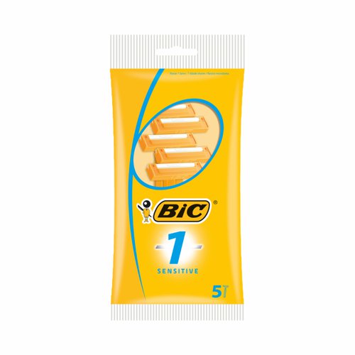 BIC 1 Sensitive Disposable Razor (Pack 5) 952888