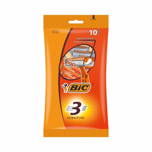 BIC 3 Disposable Razor (Pack 10) 510399