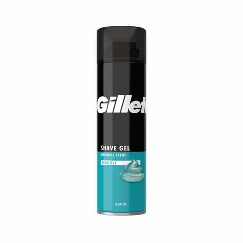 Gillette Shave Gel Sensitive 200ml (Pack 6) 97101
