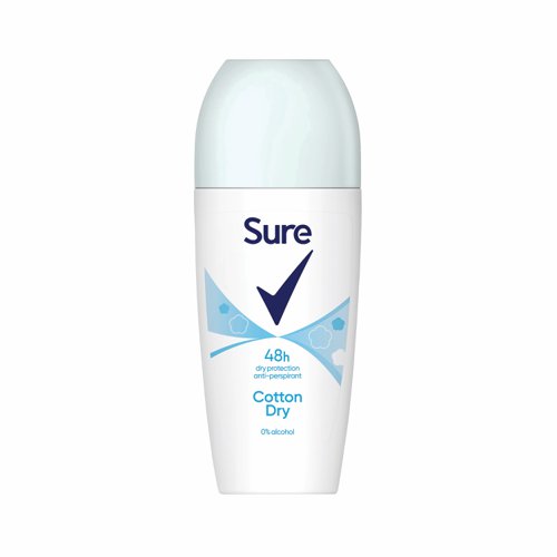Sure Women Roll On Anti-Perspirant 48h Cotton 50ml (Pack 6) C008364