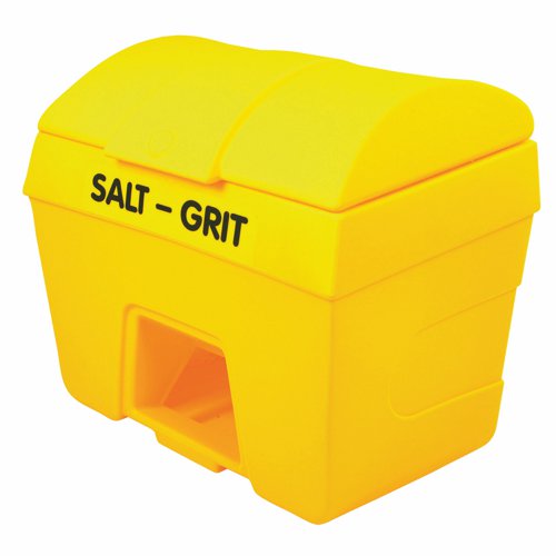 Winter Salt and Grit Bin with Hopper Feed 400 Litre Yellow 317071