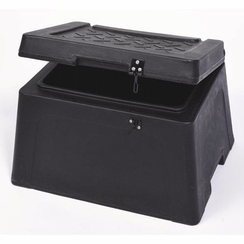 Slingsby Winter Salt and Grit Bin Heavy Duty 30 Litre 475x383x305mm Black 383371