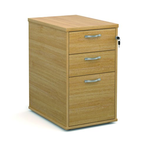Desk High Pedestal 3 Drawer 426x600x725mm Oak Finish R25DH6O
