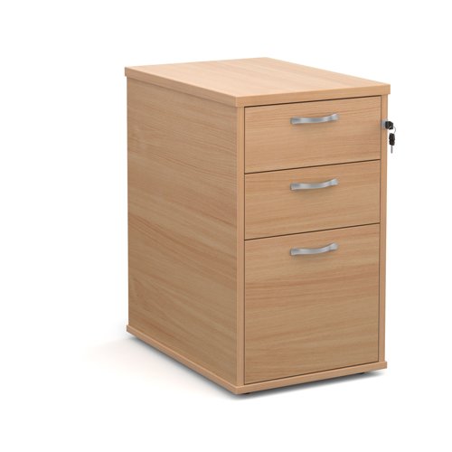 Desk High Pedestal 3 Drawer 426x600x725mm Beech Finish R25DH6B