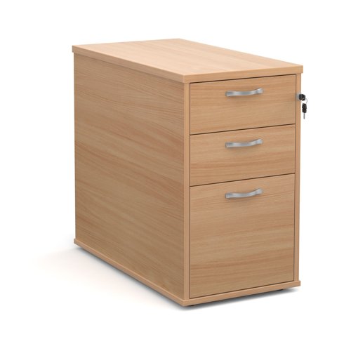 Desk High Pedestal 3 Drawer 426x800x725mm Beech Finish R25DH8B