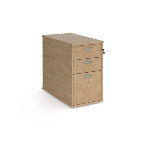 Desk High Pedestal 3 Drawer 426x800x725mm Kendal Oak Finish R25DH8KO