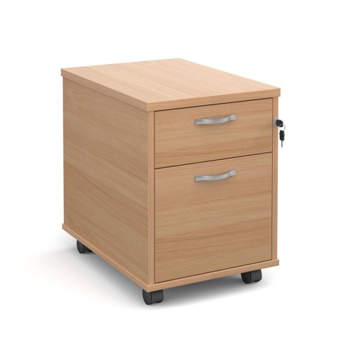 Mobile Pedestal 2 Drawer 426x600mm Beech R2MB