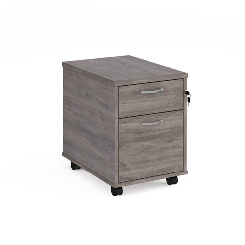 Mobile Pedestal 2 Drawer 426x600mm Grey Oak R2MGO
