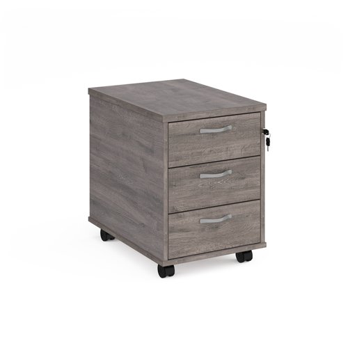 Mobile Pedestal 3 Drawer 426x600mm Grey Oak R3MGO