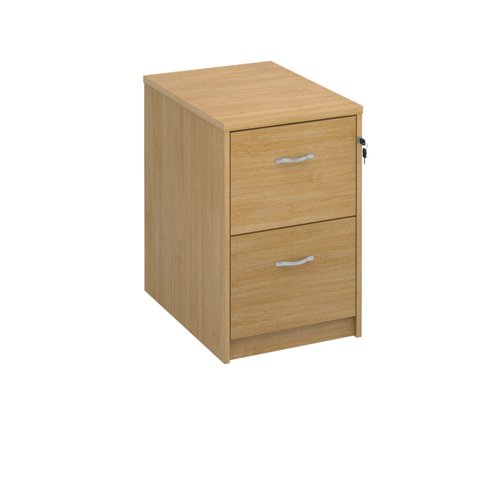 Deluxe Executive Filing Cabinet 2 Drawer 480x650x730mm Oak Finish LF2O