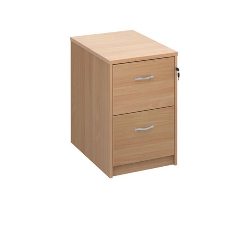 Deluxe Executive Filing Cabinet 2 Drawer 480x650x730mm Beech Finish LF2B