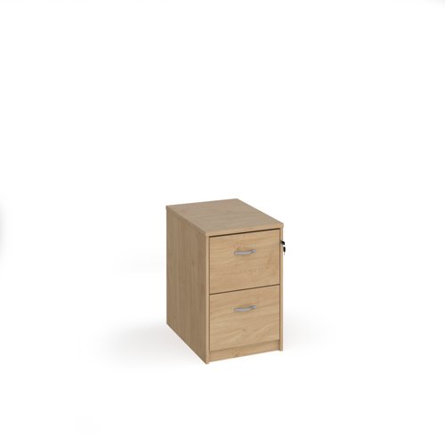 Deluxe Executive Filing Cabinet 2 Drawer 480x650x730mm Kendal Oak Finish LF2KO