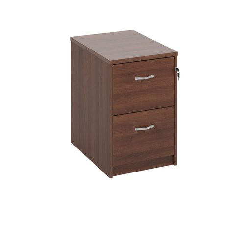 Deluxe Executive Filing Cabinet 2 Drawer 480x650x730mm Walnut Finish LF2W
