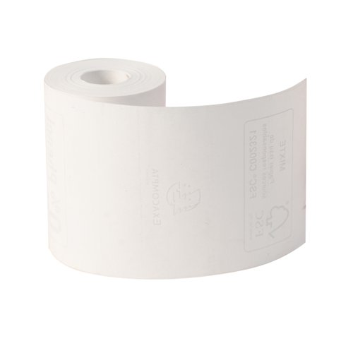 Exacompta Zero Plastic Thermal Receipt Roll 57mmx40mmx18m (Pack 20) 40761E