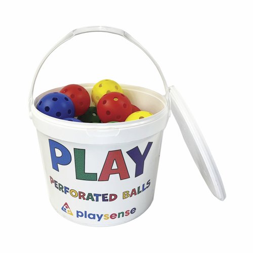 Playsense Perforated Ball Tub 90mm Assorted (Pack 24) PP-15141-924K