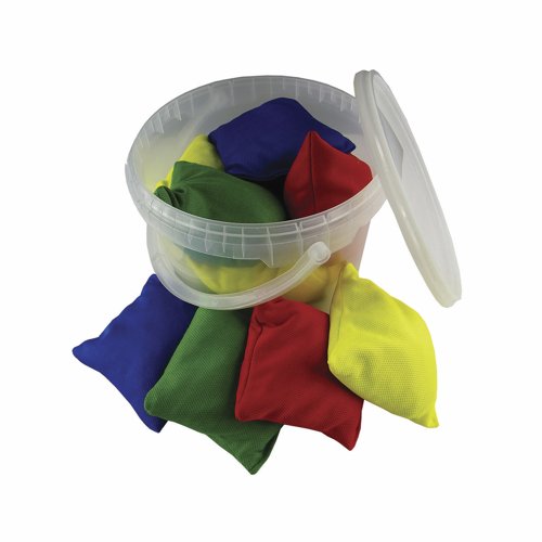 Bean Bags Bucket Assorted Colours (Pack 12) PP-15402-MIXK