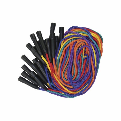 Skipping Ropes 8 Feet Assorted Colours (Pack 12) PE-14311-012