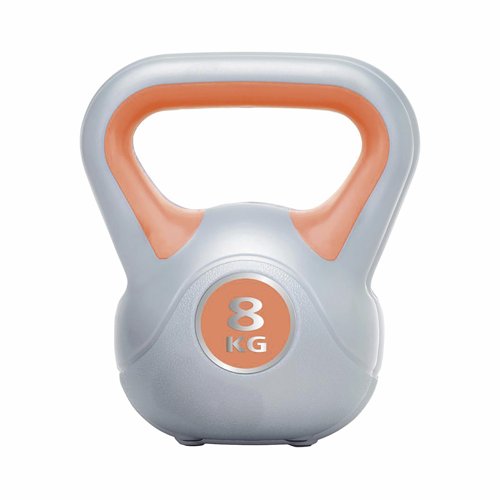 Urban Fitness Powder Coated Cast Iron Kettlebell 8kg Orange UFW0808