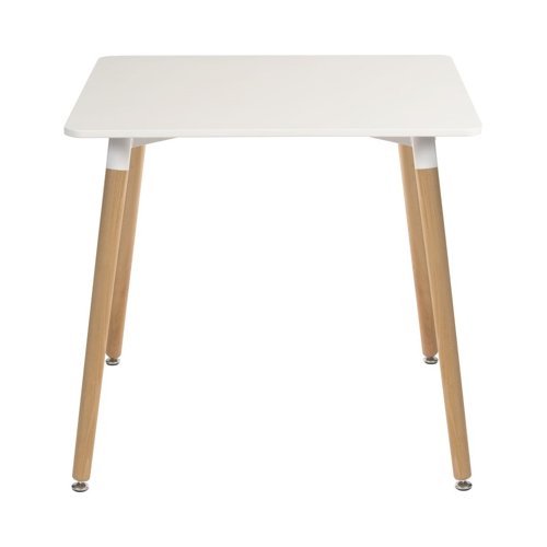 Skandi Indoor Breakout/Canteen Table Square White 800x800x740mm 8200