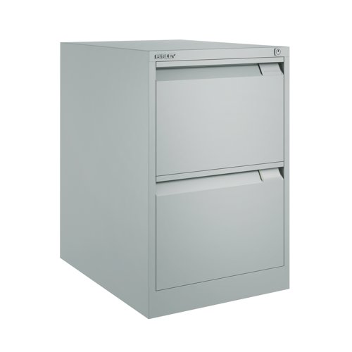 Bisley Filing Cabinet 2 Drawer 470x622x711mm Grey S2EGY