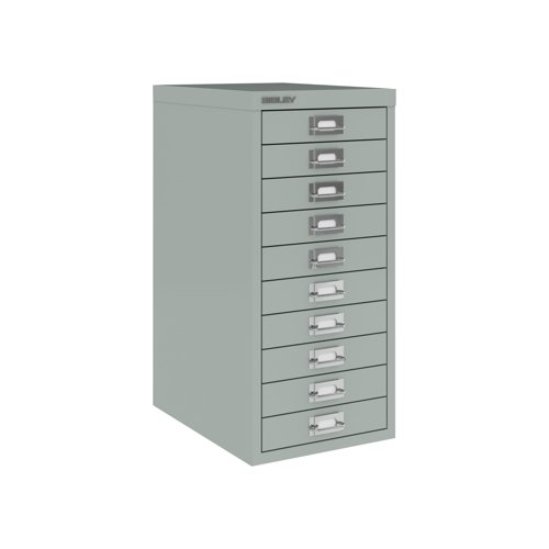 Bisley SoHo Multidrawer 10 Drawer 279x380x590mm Silver H2910NL-arn