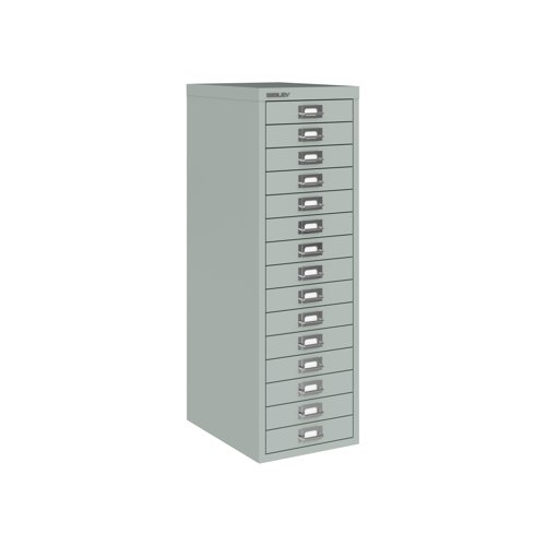 Bisley SoHo Multidrawer 15 Drawer 279x380x860mm Silver H3915NL-arn