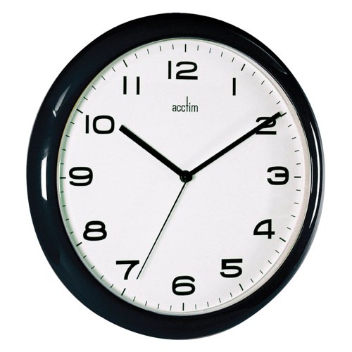 Acctim Aylesbury Wall Clock Black 92/302